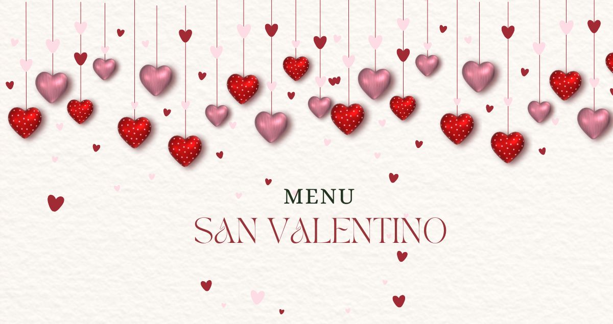 menu san valentino